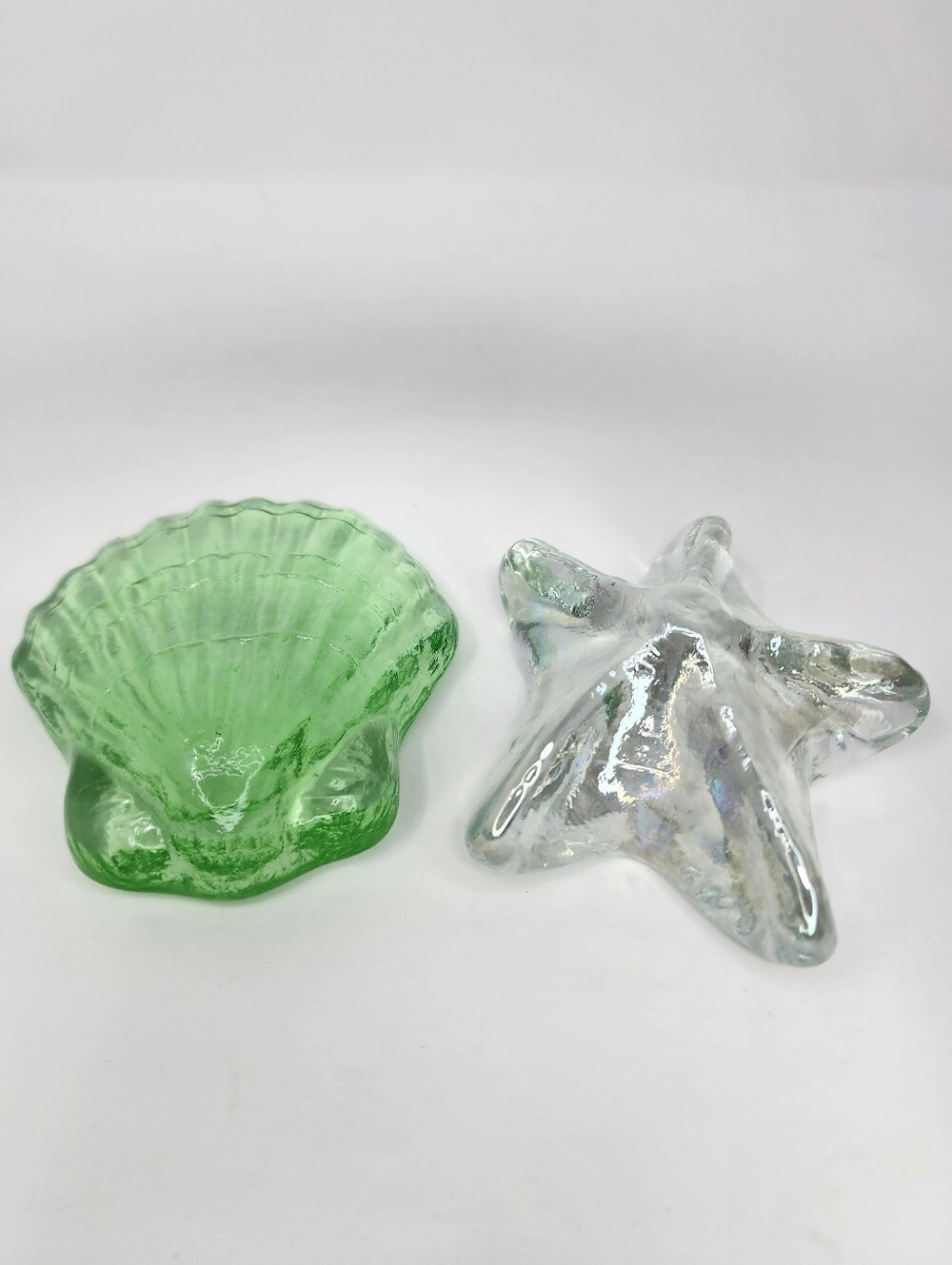 Vintage Glass Seashell and Starfish Decorative Set - Picture 2 of 8